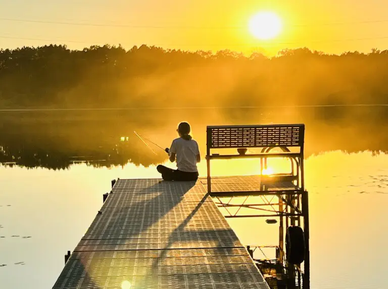 Fishing on the dock